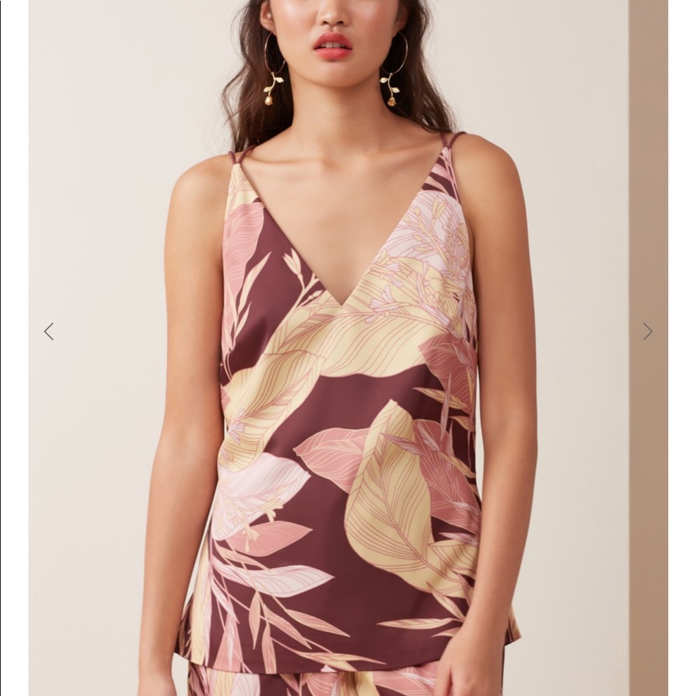 Finders Keepers bloom cami in fig